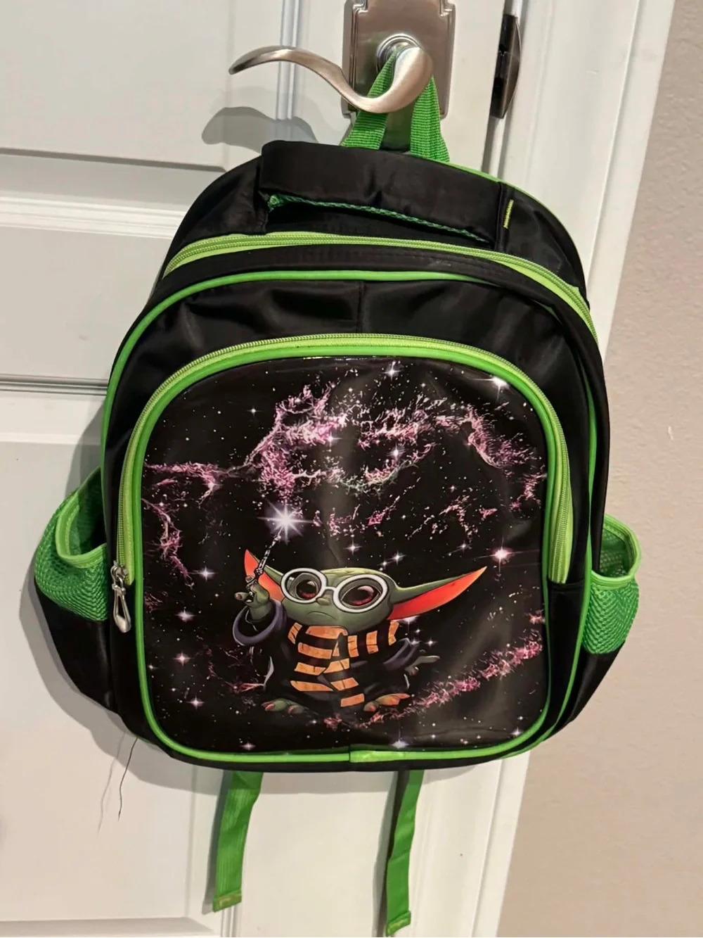 Star Wars Kids Backpack in Black and Green with Galactic Character